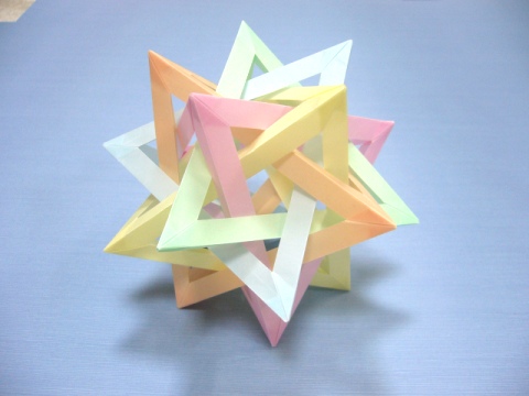 Five Intersecting Tetrahedra